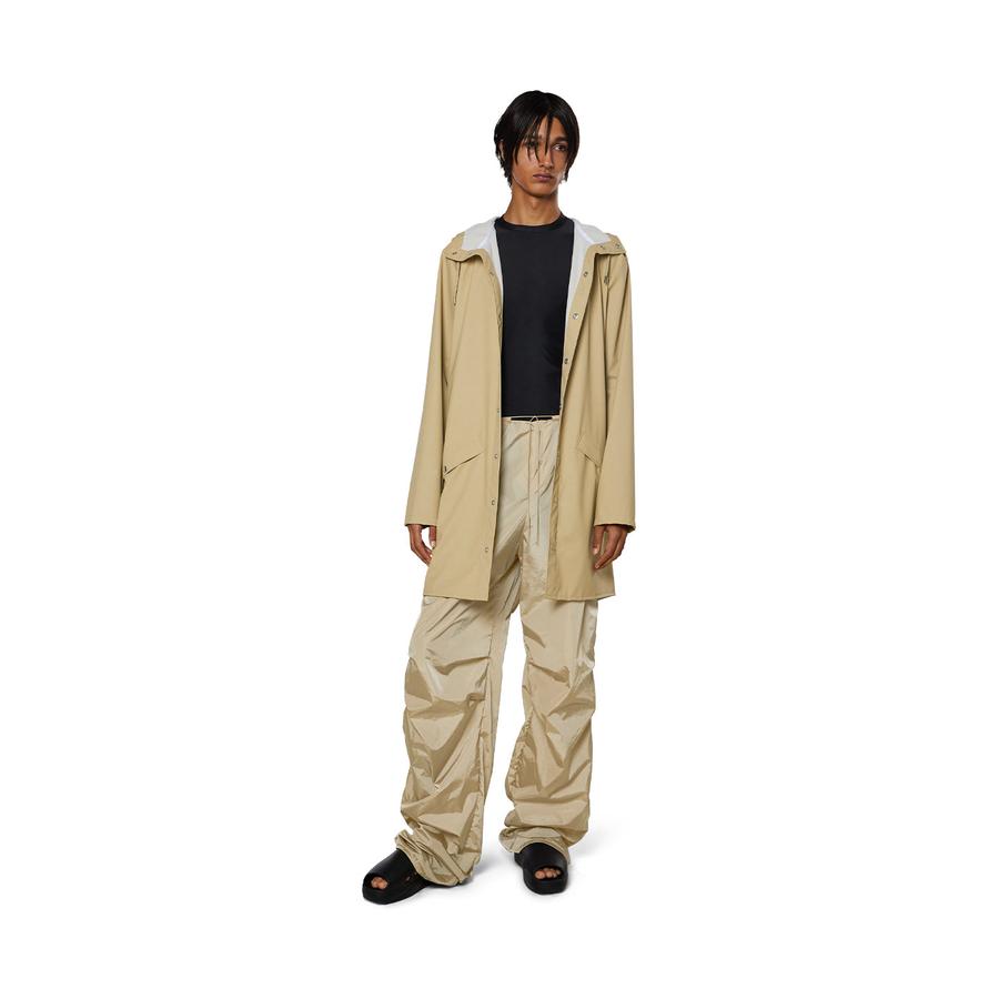 Rains Long Jacket Sand XL