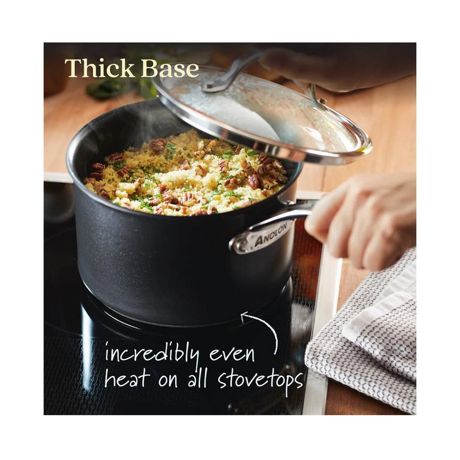 Anolon SearTech 18cm (2.8L) Covered Saucepan Black Black