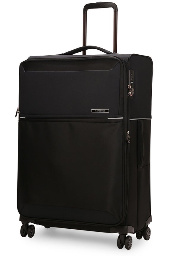 Samsonite 73H 71cm Softside Checked Suitcase Black