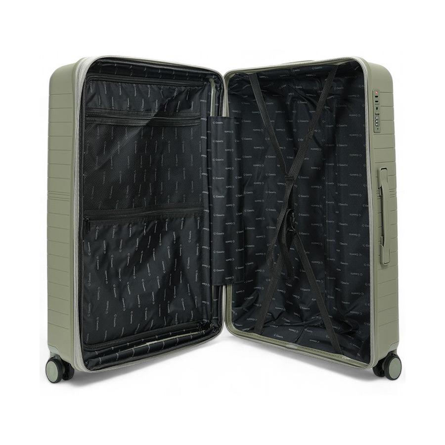 Caselite Summit 75cm Hardside Checked Suitcase Moss Moss