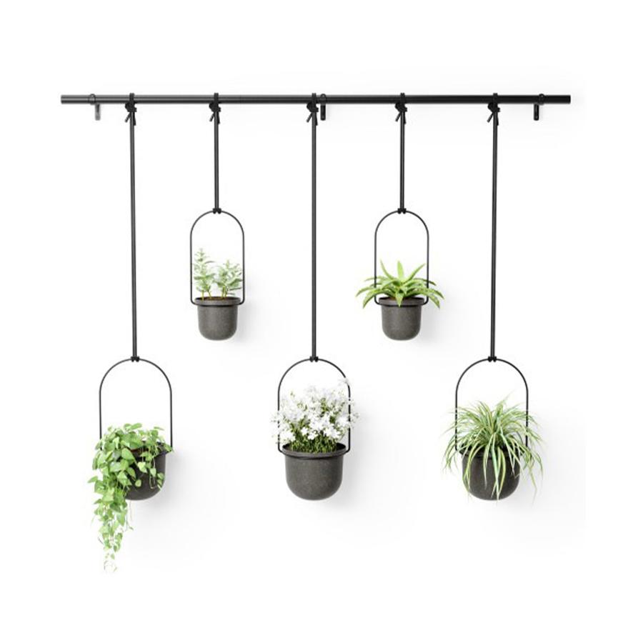 Umbra Triflora Hanging Planter (Set of 5) Black Black