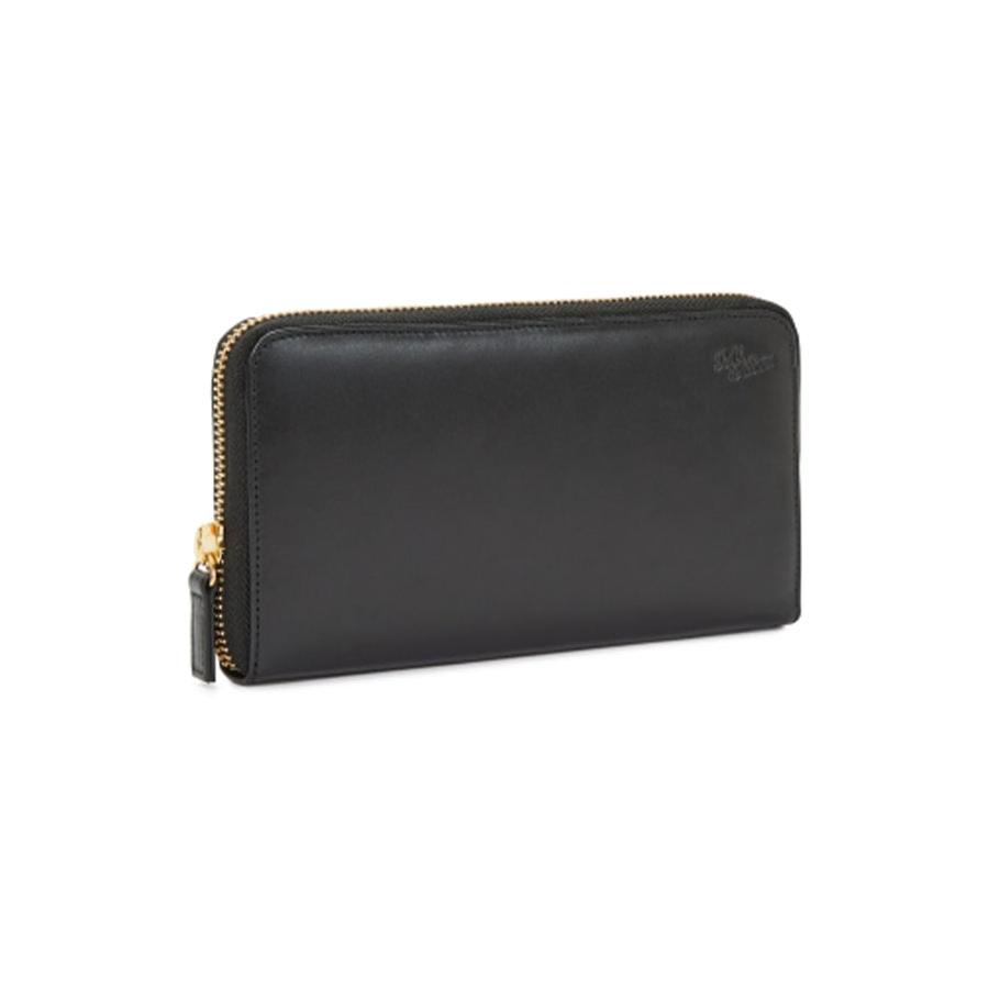 RM Williams Singleton Zip Wallet Black Black