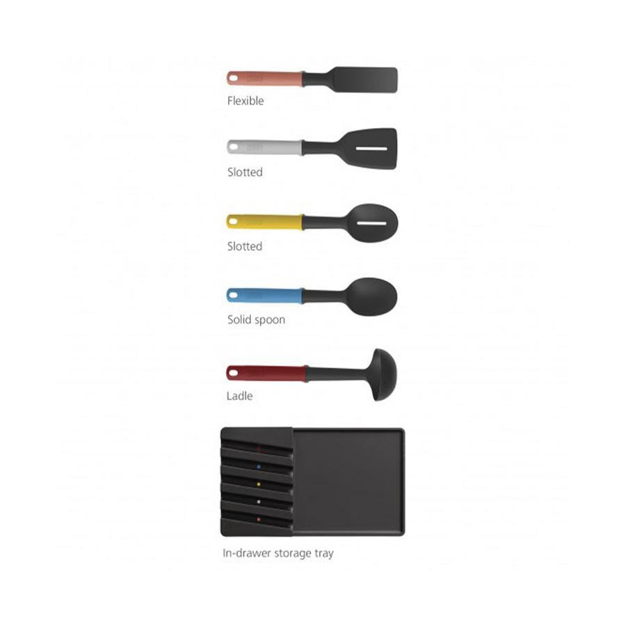 Joseph Joseph Elevate 5-Piece In-Drawer Utensil Set Multi Coloured Multi Coloured