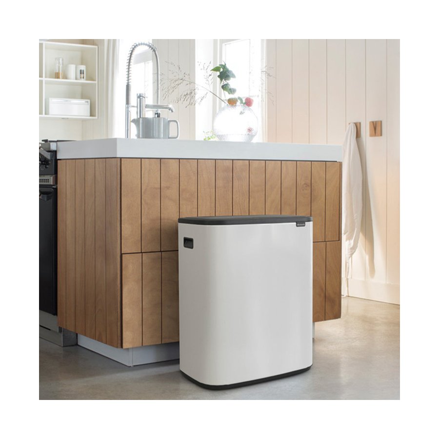 Brabantia Bo Touch Bin (60L) White White