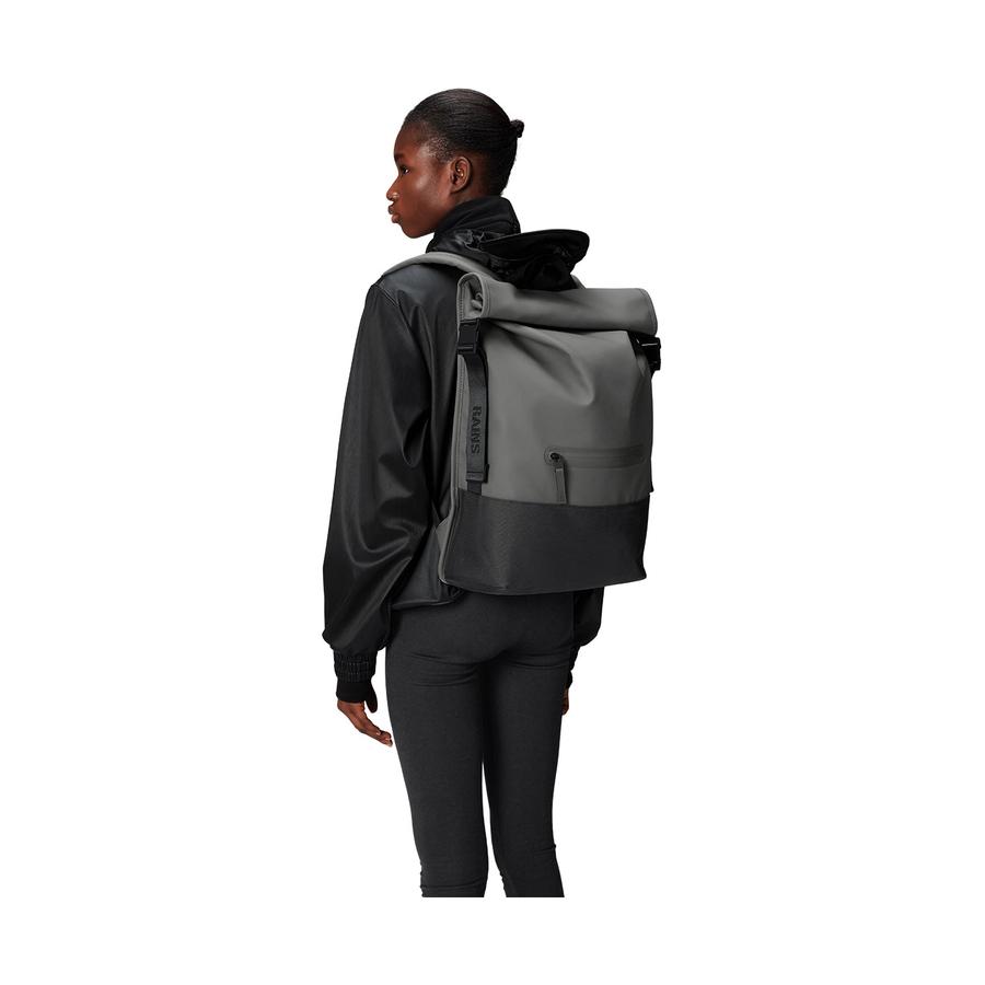 Rains Trail Rolltop Backpack Grey Grey