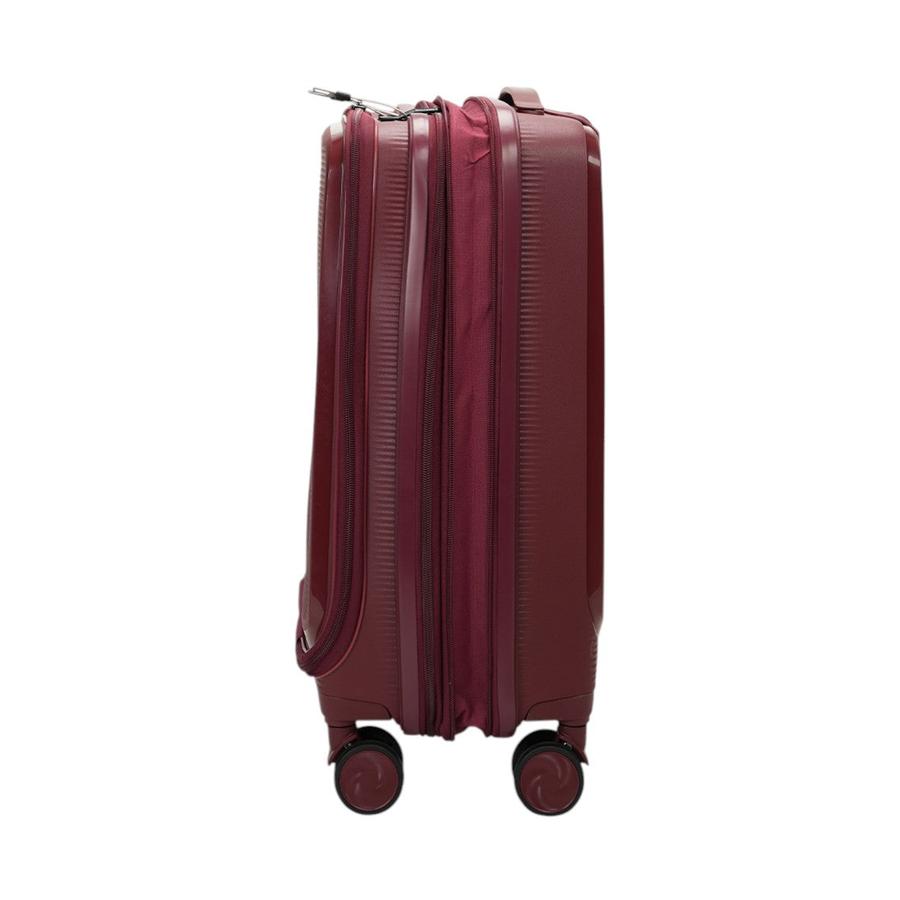 Caselite Venture 57cm Top Open Hardside Carry-On Suitcase Dark Red Dark Red
