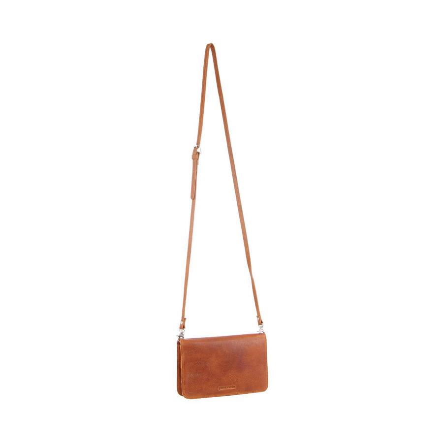 Pierre Cardin Piper Women's Italian Leather Crossbody Organiser Cognac Cognac