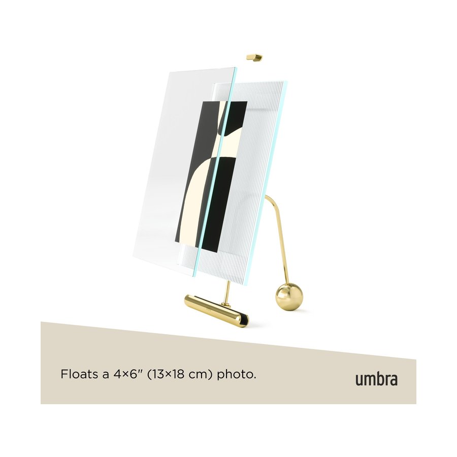 Umbra Flute 10 x 15cm Picture Frame Brass Brass