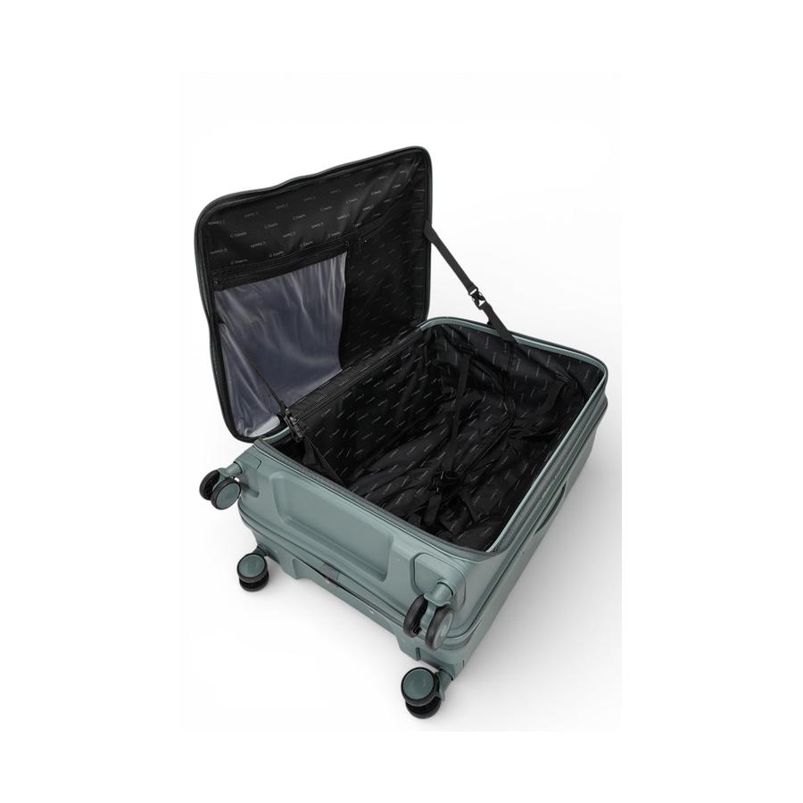 Caselite Venture 57cm & 76cm Top Open Hardside Luggage Set Grey Green Grey Green