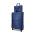 Caselite Ultra 80cm Softside Checked Suitcase & Laptop Bag Set Navy