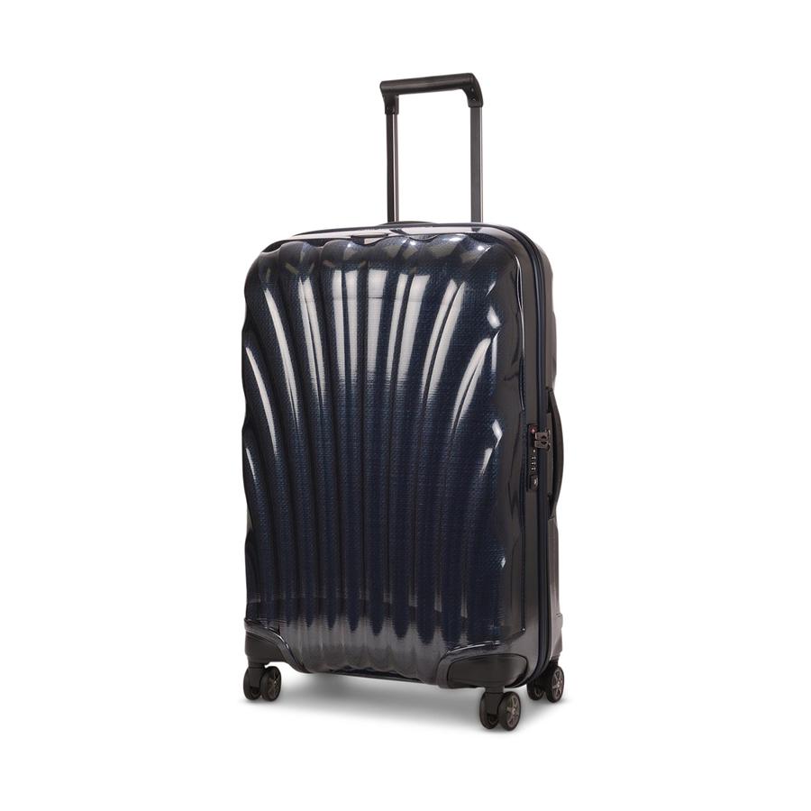 Samsonite C-Lite 69cm CURV Checked Suitcase Midnight Blue Midnight Blue