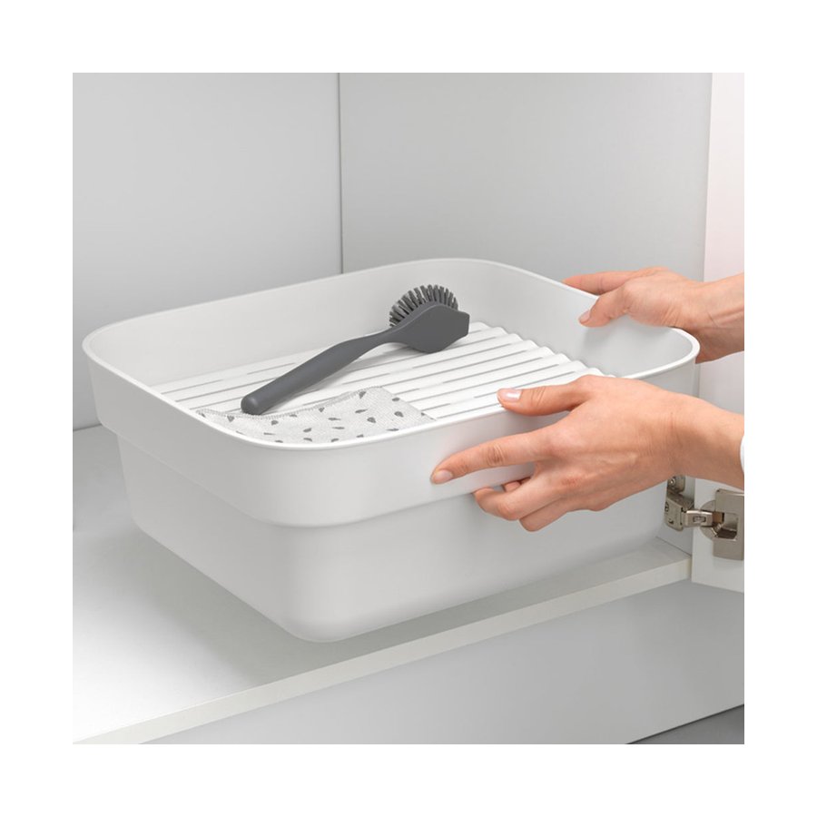 Brabantia Washing Up Bowl with Drying Tray Light Grey Light Grey