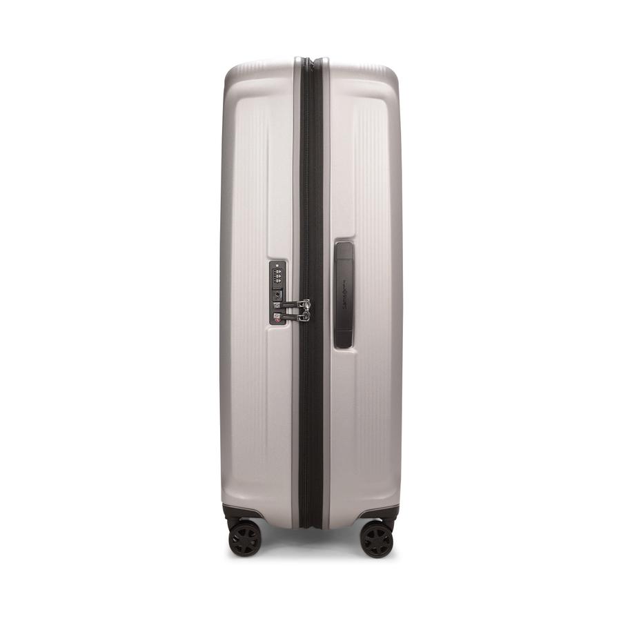 Samsonite Nuon 81cm Hardside Checked Suitcase Matte Silver Matte Silver