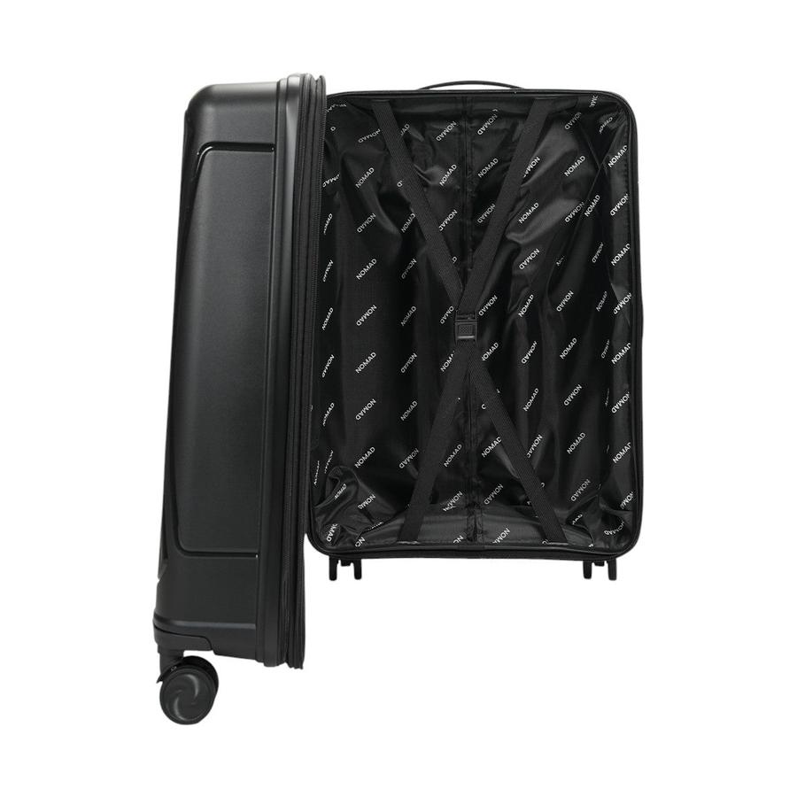 Nomad Quest 65cm Hardside Checked Suitcase Black Black