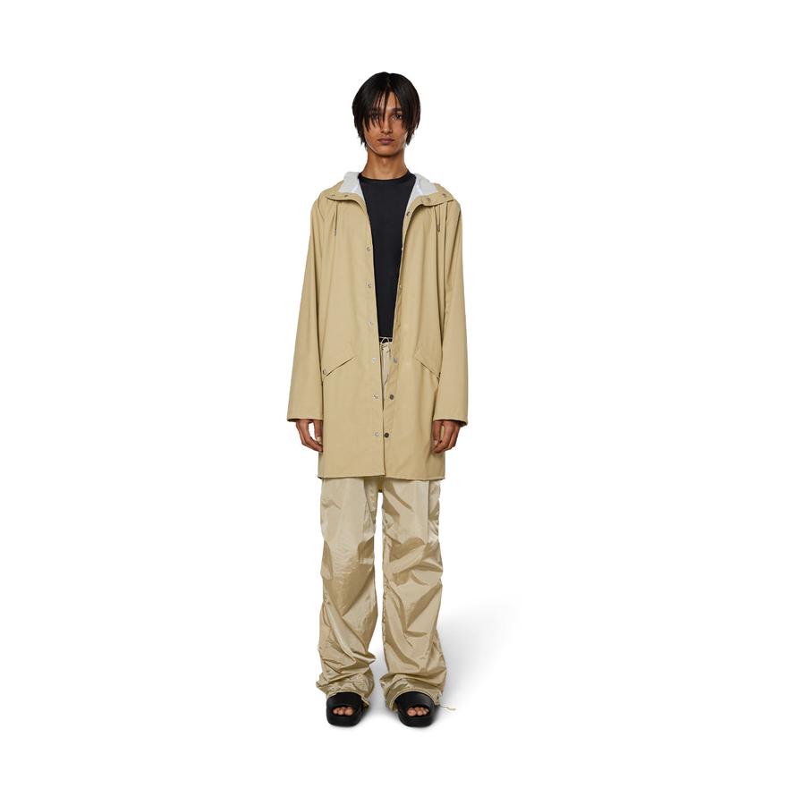 Rains Long Jacket Sand XL