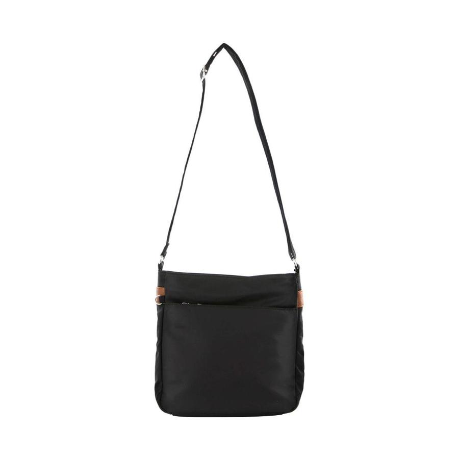 Pierre Cardin Becks Nylon Anti-Theft Cross Body Bag Black Black