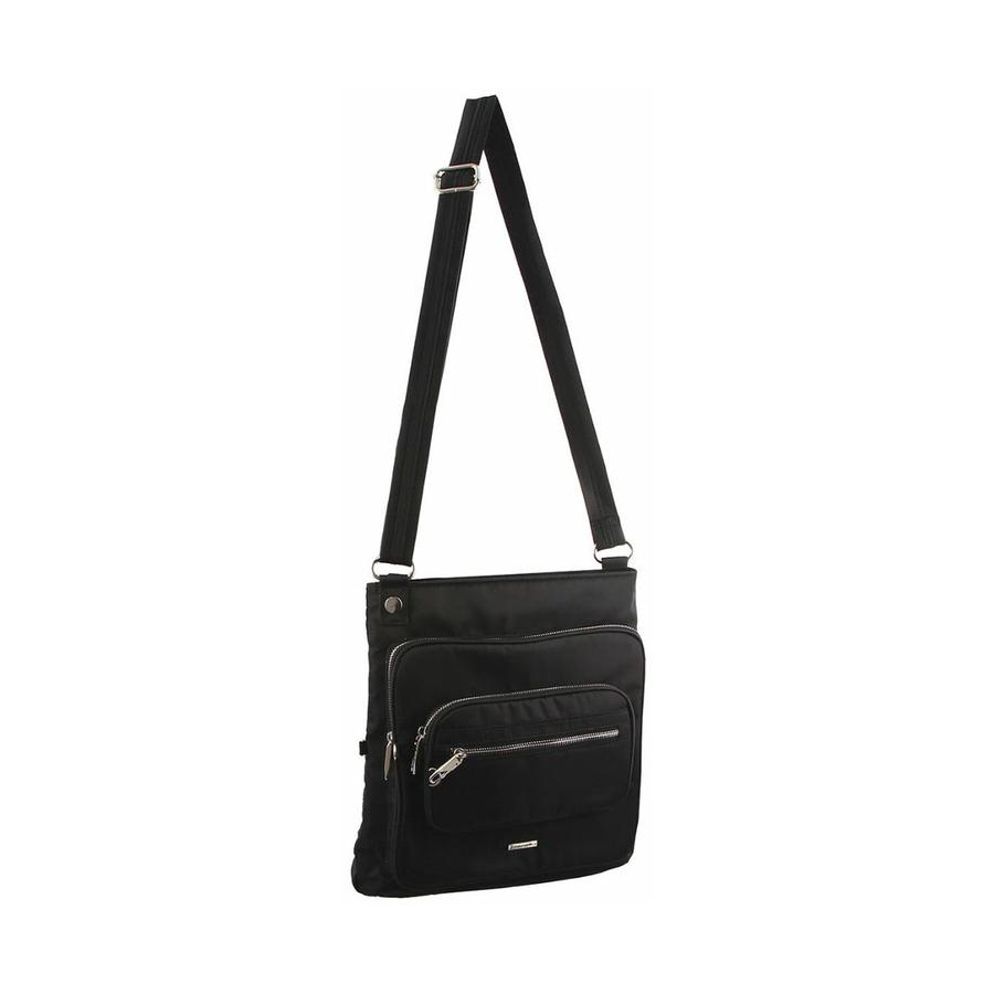 Pierre Cardin Arlo Anti-Theft Crossbody RFID Bag Black Black