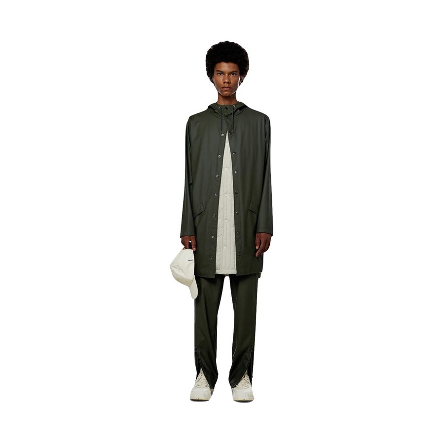 Rains Long Jacket Green XL