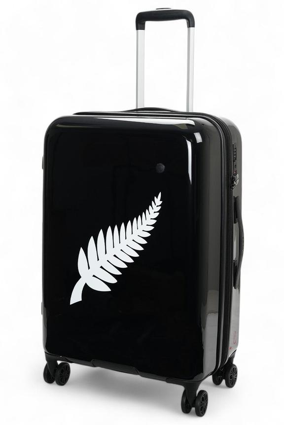 Caselite NZ Fern 67cm Hardside Checked Suitcase Black