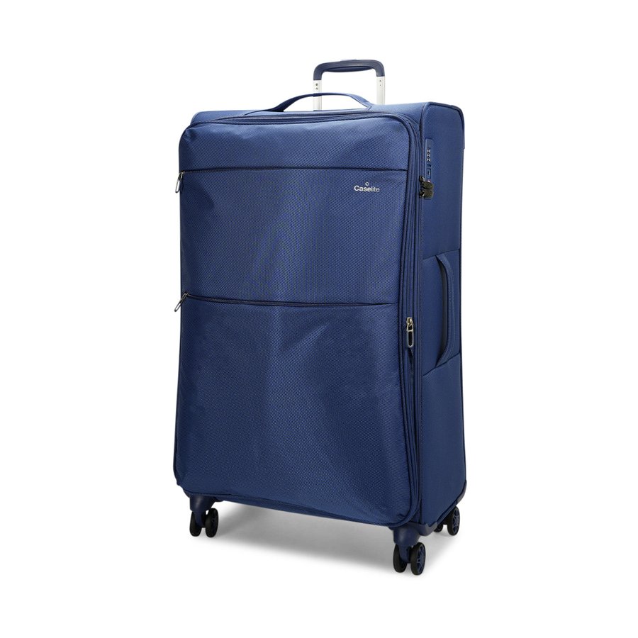 Caselite Ultra 80cm & 80cm Softside Luggage Set Navy Navy