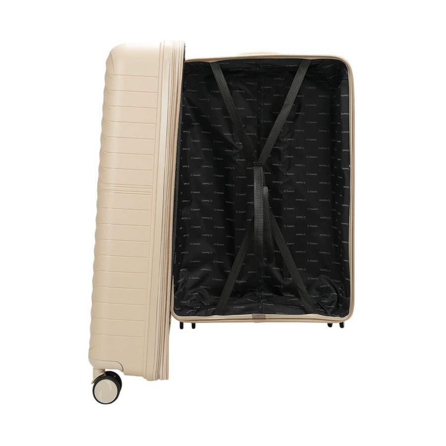 Caselite Summit 75cm Hardside Checked Suitcase Beige Beige