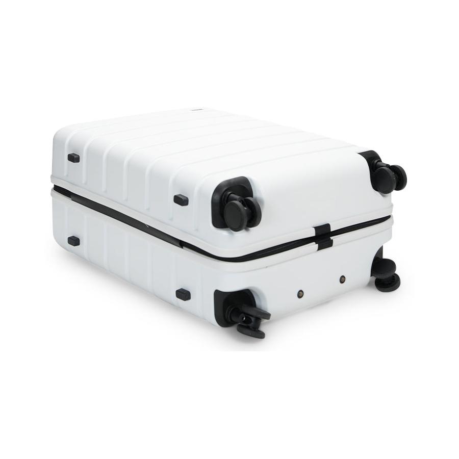 Explorer Arlo Pro 65cm Hardside Checked Suitcase White White