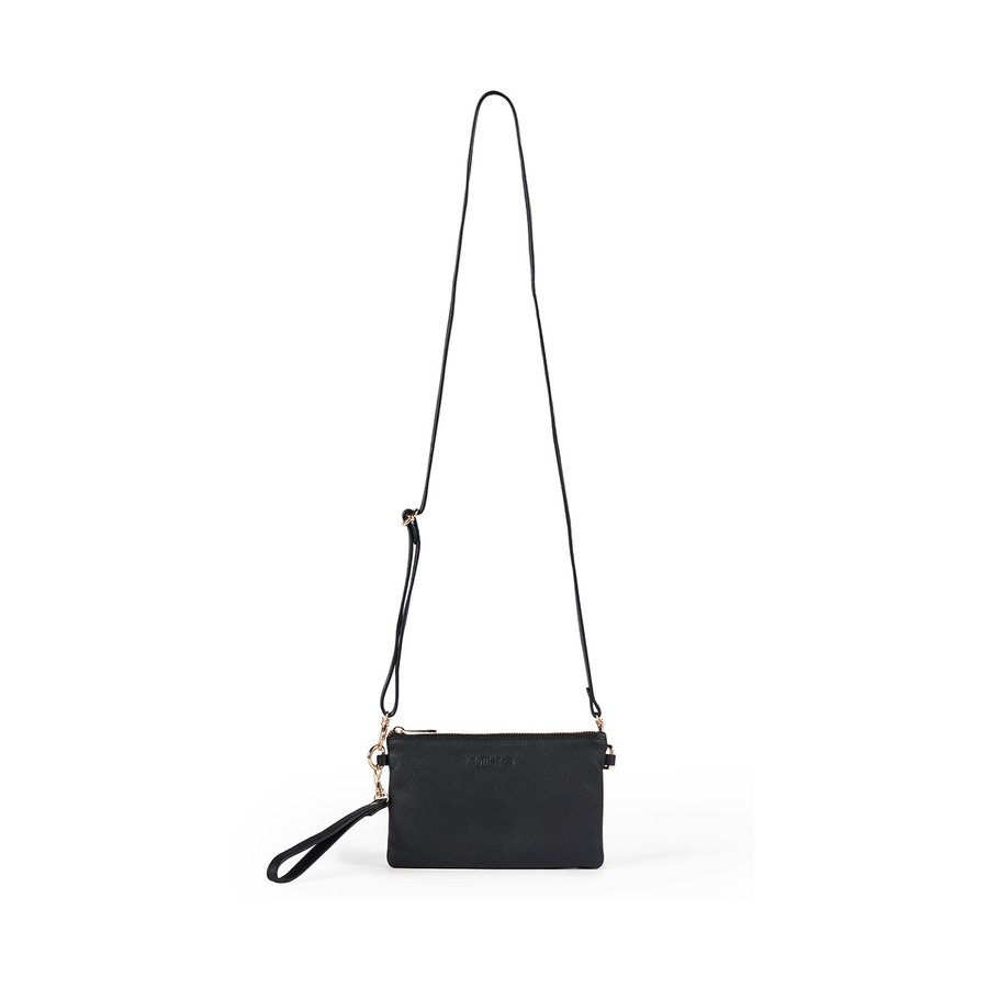 Duffle&Co Sienna Single Crossbody Bag Black Black