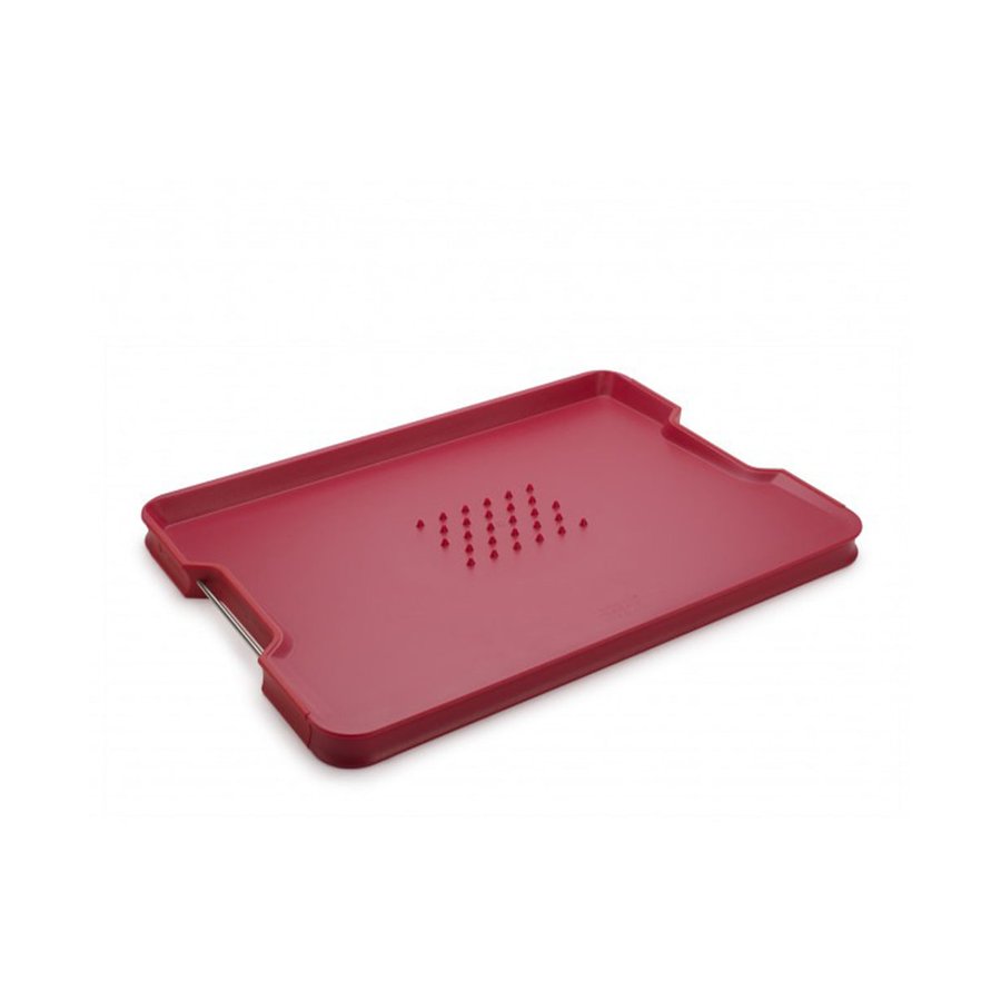 Joseph Joseph Cut & Carve Plus 2.0 Large Chopping Board Red Red