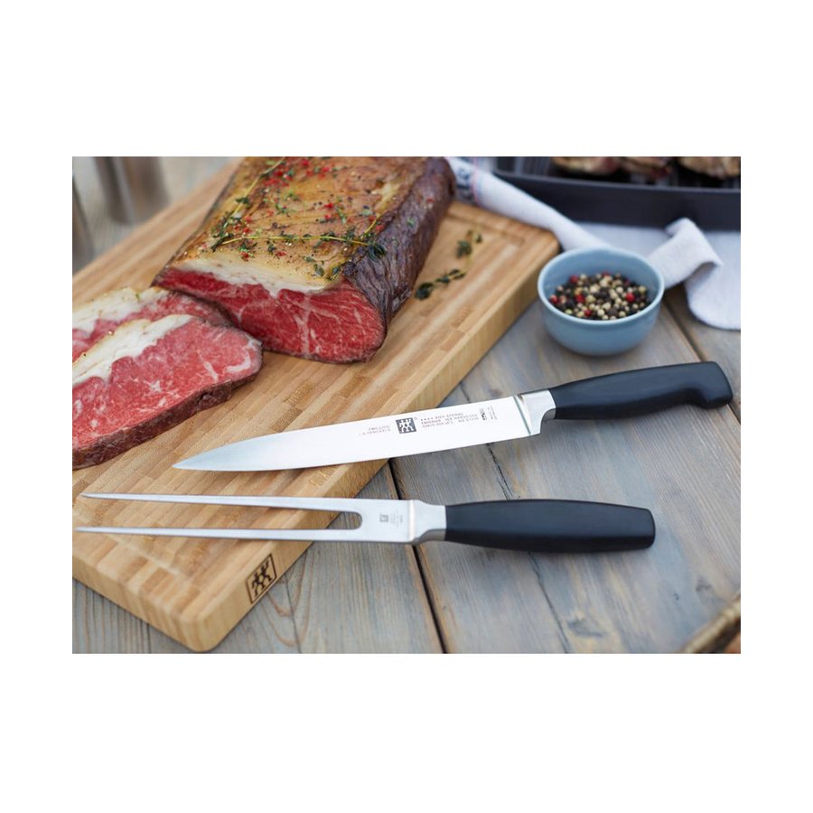 Zwilling Four Star Carving 2 Piece Set Black Black