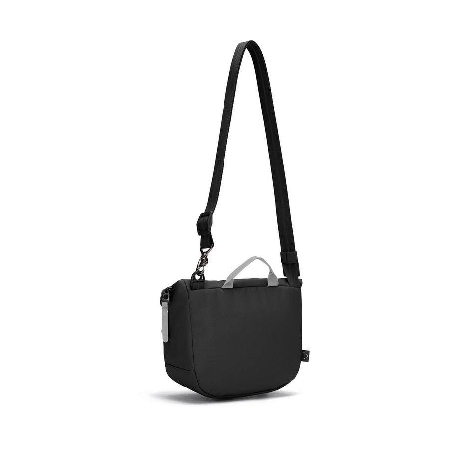 Pacsafe GO Anti-Theft Recycled Saddle Crossbody Bag Jet Black Jet Black