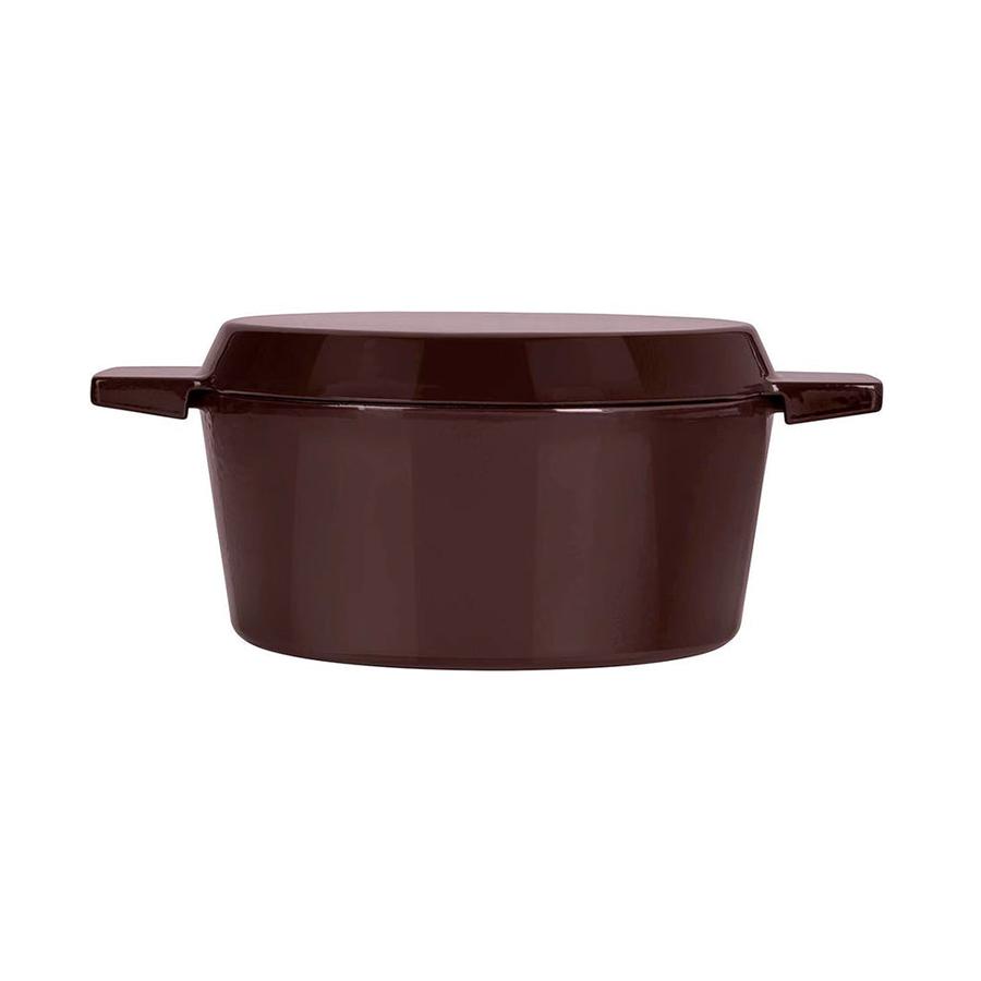 Stanley Rogers Cast Iron 24cm (3.5L) French Oven Grill Duo Bordeaux Bordeaux