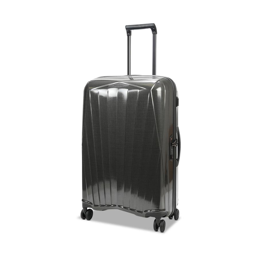 Samsonite Major-Lite 69cm Hardside Checked Suitcase Black Black