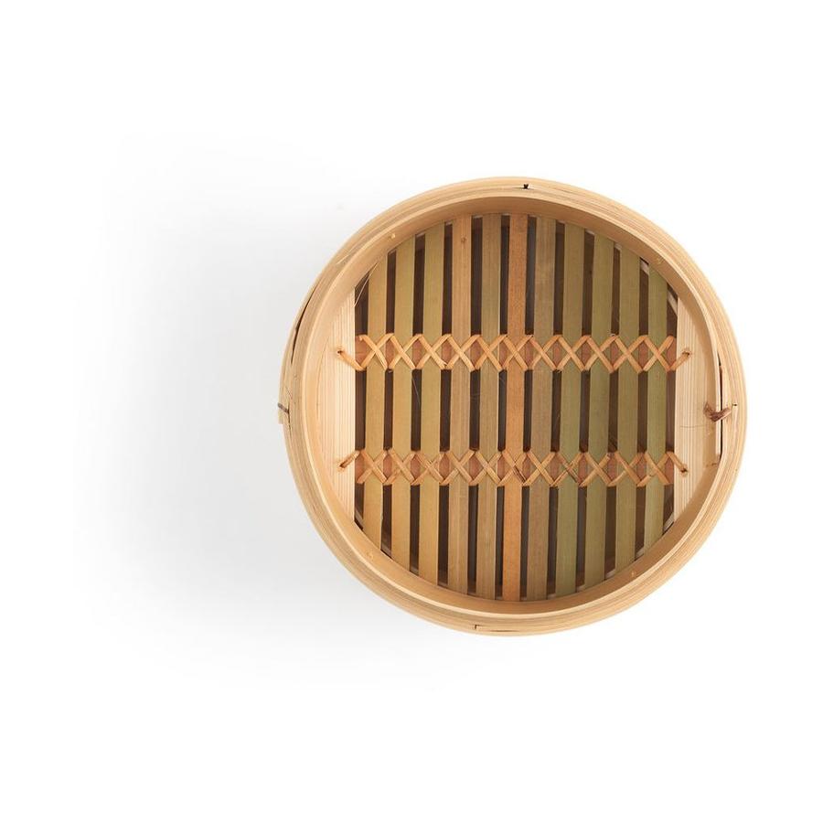 Ken Hom 20cm Bamboo Steamer (2 Tier) Brown Brown