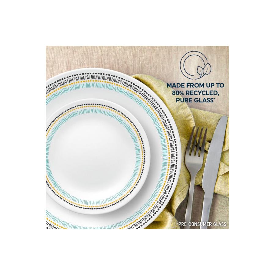 Corelle Paloma 12 Piece Dinner Set White White