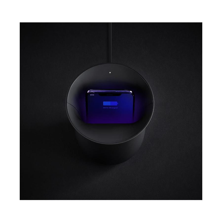 Lexon Oblio Wireless Charging Station Matte Black Matte Black