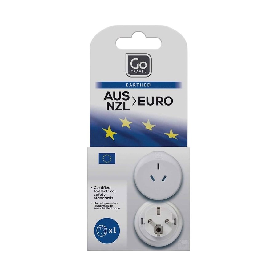 Go Travel Outbound Euro Travel Adapter Multi Coloured Multi Coloured