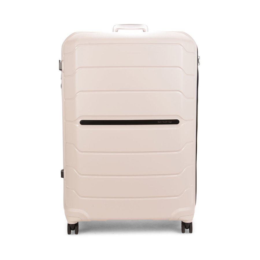 Samsonite Oc2lite 81cm Hardside Checked Suitcase Off-White Off-White