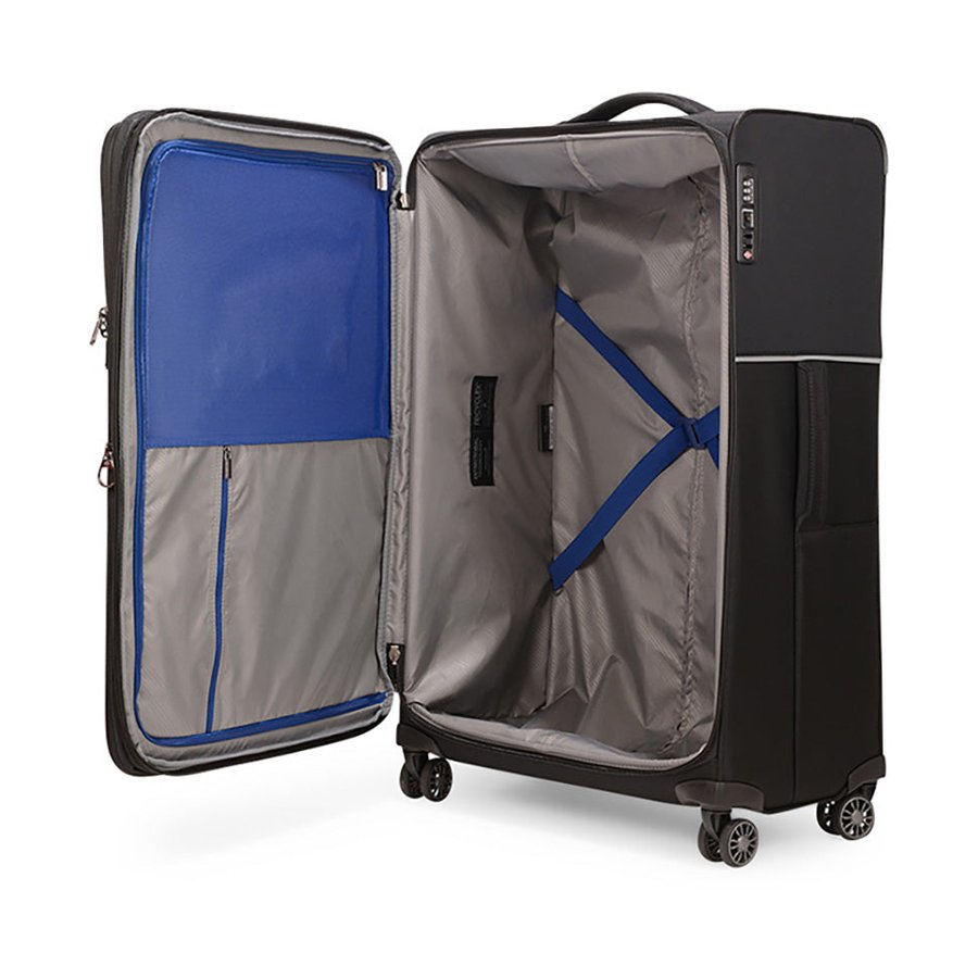 Samsonite 73H 78cm Softside Checked Suitcase Black Black
