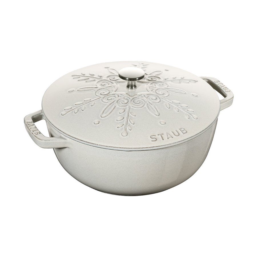 Staub 24cm (3.6L) French Oven Snowflake White Truffle White Truffle