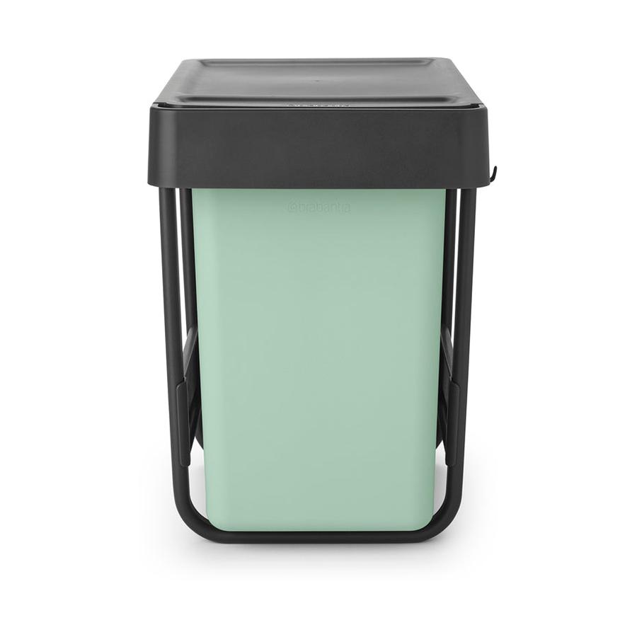 Brabantia Sort & Go Built-In Bin (2 x15L) Dark Grey & Jade Green Dark Grey & Jade Green