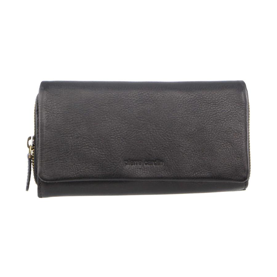 Pierre Cardin Isla Women's Italian Leather RFID Wallet Black Black