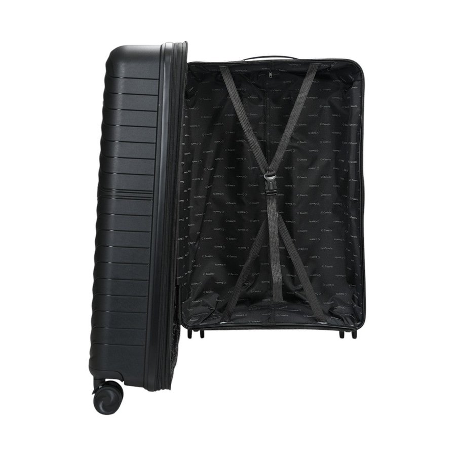 Caselite Summit 75cm Hardside Checked Suitcase Black Black