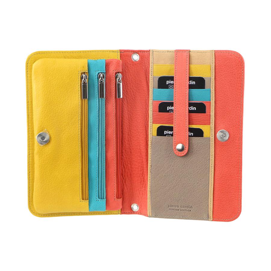 Pierre Cardin Arna Crossbody Organiser Orange/Yellow Orange/Yellow