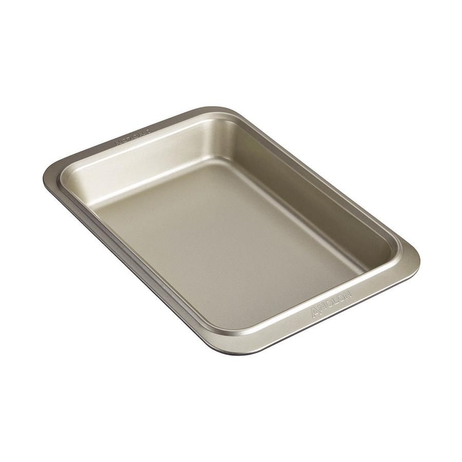 Anolon Ceramic Reinforced 23cm x 33cm Rectangular Baking Tray Silver Silver