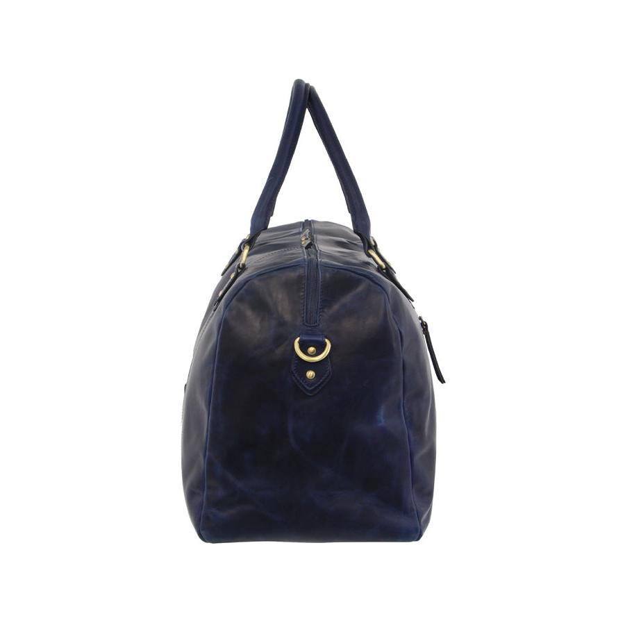 Pierre Cardin Cassidy Overnight Leather Duffle Bag Midnight Midnight