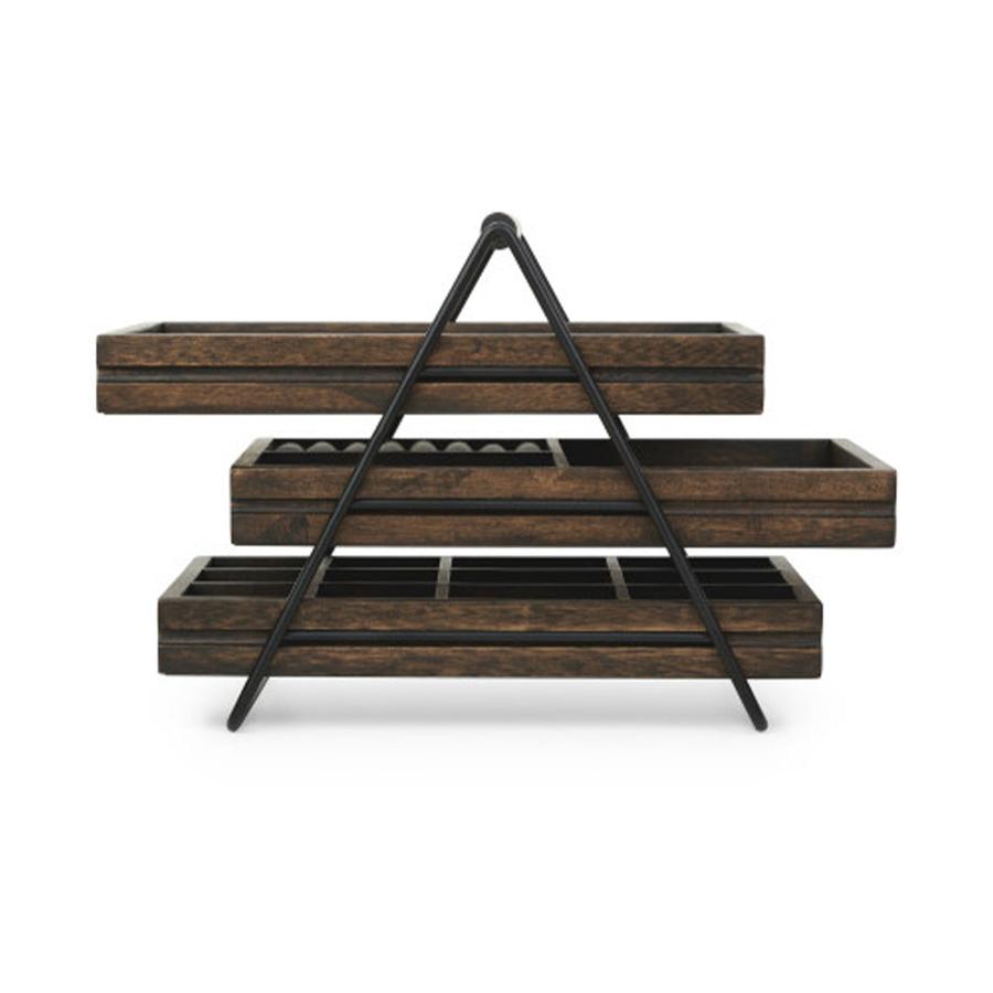 Umbra Terrace Jewellery Tray Black/Walnut Black/Walnut