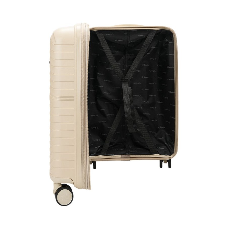 Caselite Summit 56cm Hardside Carry-On Suitcase Beige Beige