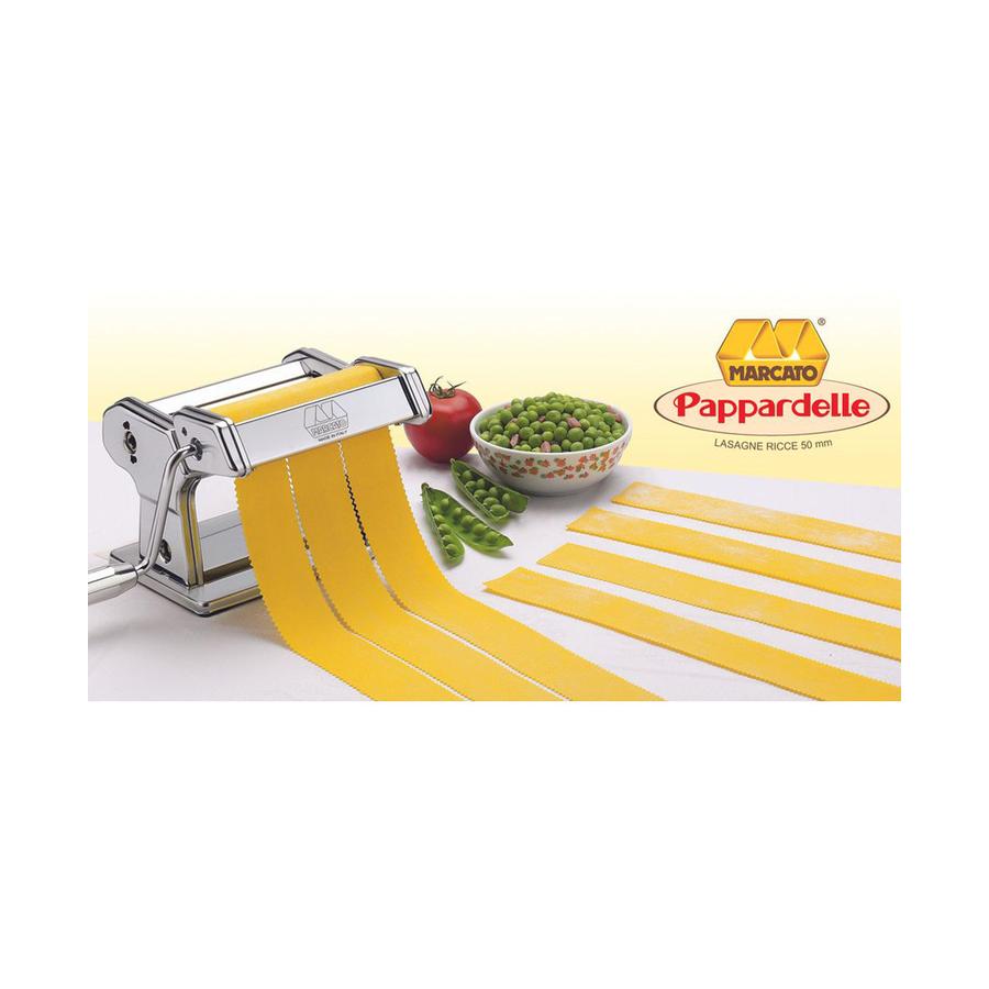 Marcato Pappardelle Attachment for Atlas 150 Pasta Maker Silver Silver