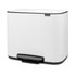 Brabantia Bo Pedal Bin (3 x 11L) White
