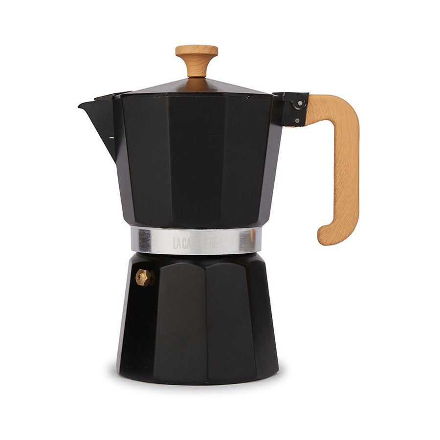La Cafetiere Venice 6 Cup Espresso Maker Black Black
